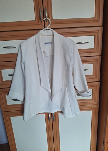 Kadın Beyaz Blazer Ceket - Görsel 2