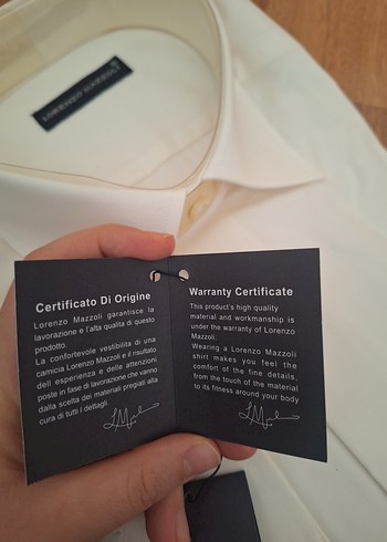 Klasik Krem Rengi Erkek Uzun Kollu Gömlek - Görsel 2