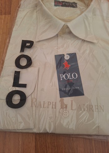 Bej Polo Erkek Uzun Kollu Gömlek - Görsel 3