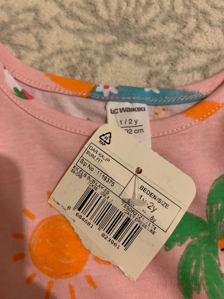 Kolsuz Bohem Pembe Kız Elbisesi - Görsel 2