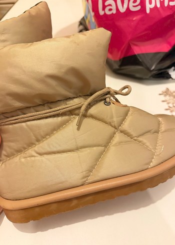 Kahverengi Kadın Dolgu Topuklu Botlar - Görsel 3