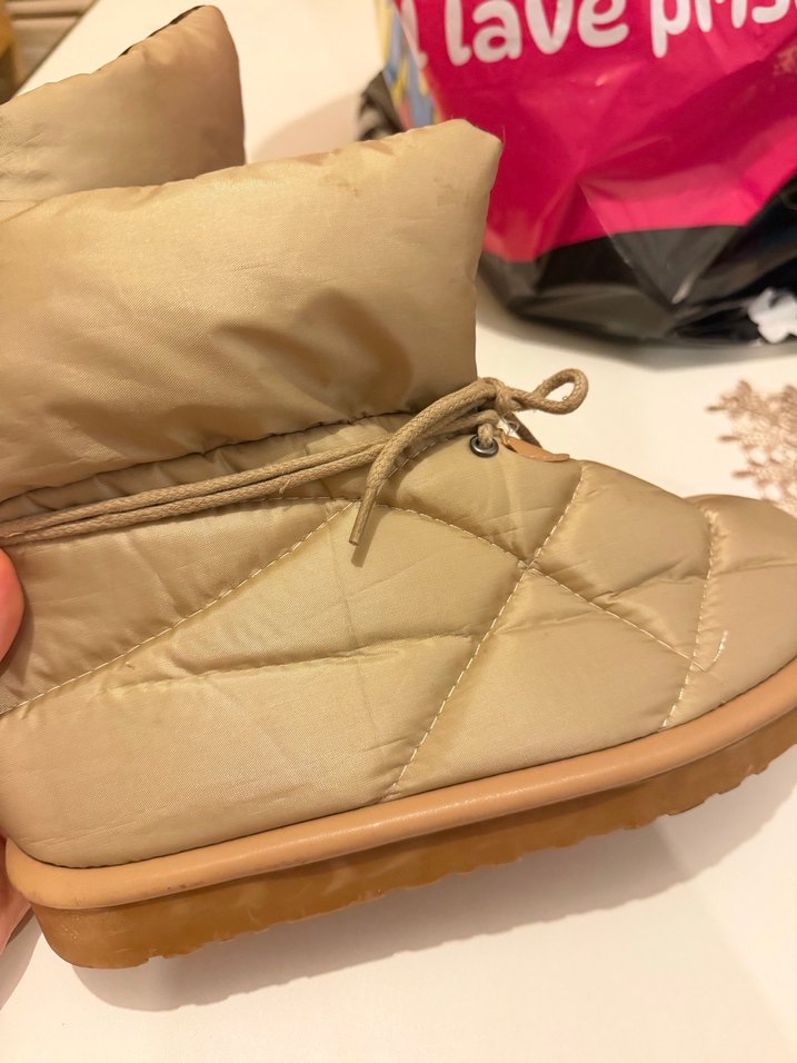 Kahverengi Kadın Dolgu Topuklu Botlar - Görsel 3