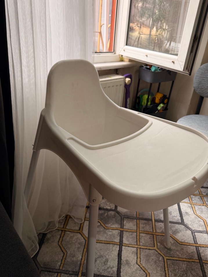 Beyaz Bebek Mama Sandalyesi - Görsel 3