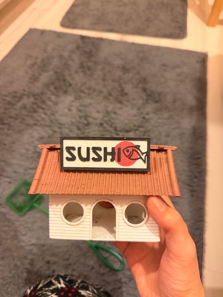 Kırmızı Ahşap Kapaklı Akvaryum - Görsel 5