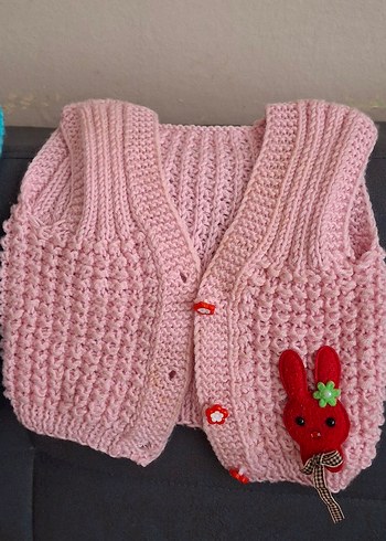 Kızlar için Nakışlı Örgü Bohem Yelekler - Görsel 3