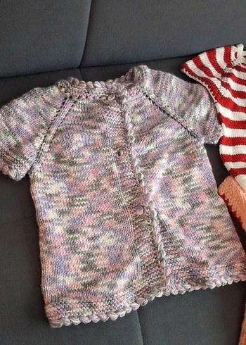 Kızlar için Nakışlı Örgü Bohem Yelekler - Görsel 4