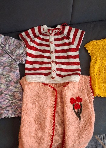 Kızlar için Nakışlı Örgü Bohem Yelekler - Görsel 2