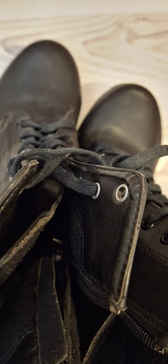 Siyah Deri Tokalı Gotik Topuklu Bot - Görsel 5