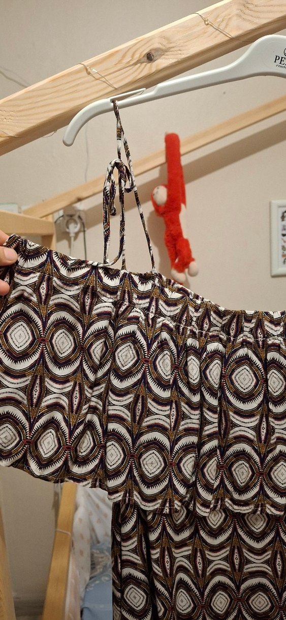 Bohem Rüzgârı Uzun Bağcıklı  Bluz - Görsel 3