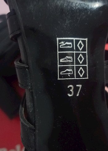 Siyah Platform Topuklu Kadın Ayakkabı - Görsel 5