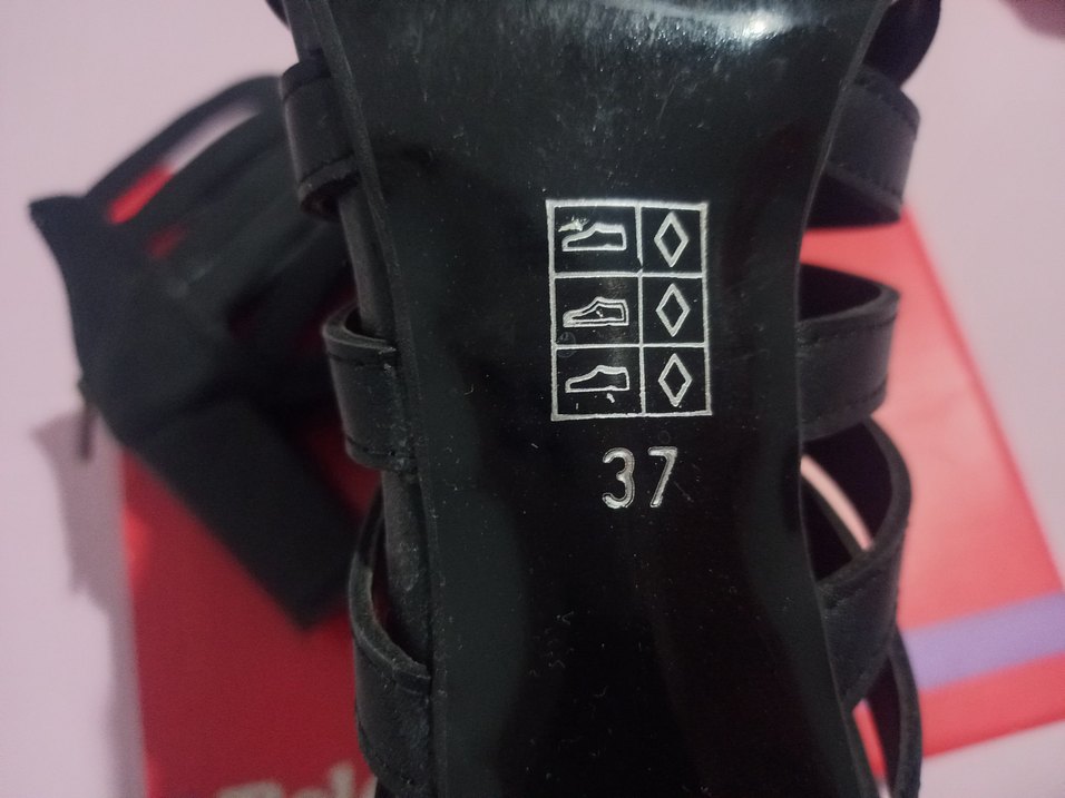 Siyah Platform Topuklu Kadın Ayakkabı - Görsel 5