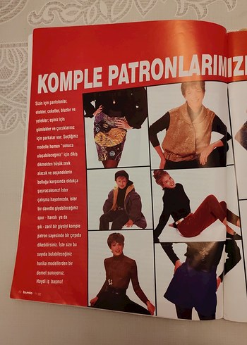 Evrensel Moda Burda Dergisi Kasım 1992 Sayı 11 - Görsel 3