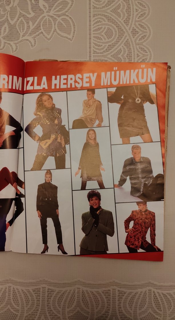 Evrensel Moda Burda Dergisi Kasım 1992 Sayı 11 - Görsel 4