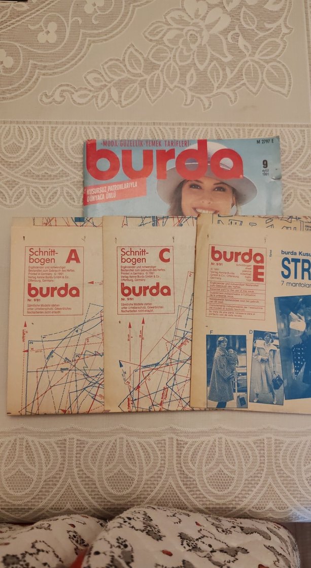 Burda Dergisi 1991 - Moda ve Tarifler - Görsel 3