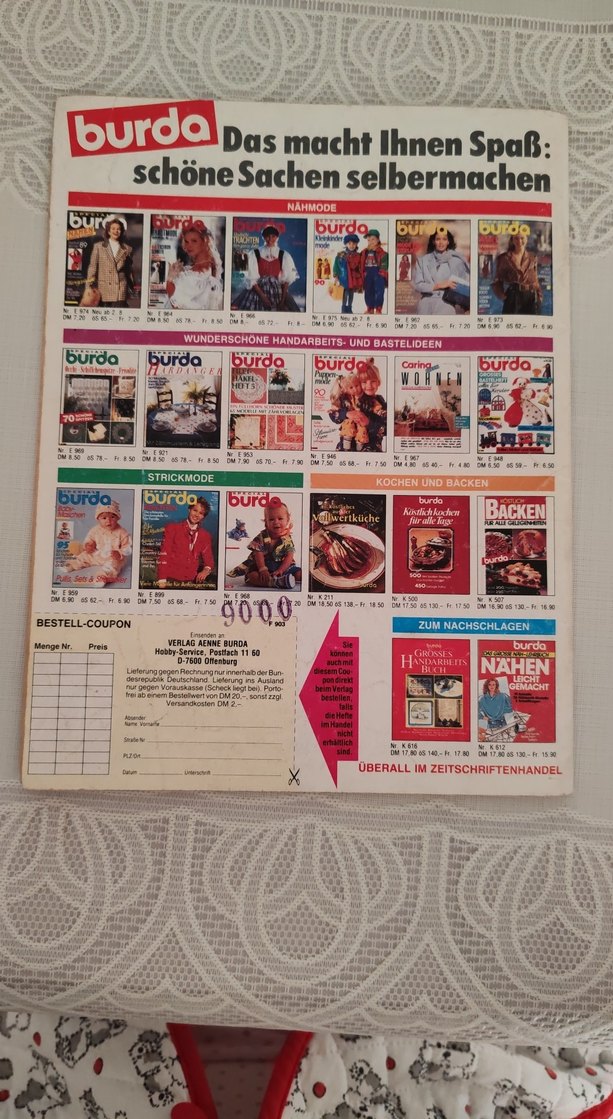 Burda Moda Mart 1988 Almanca baskı - Görsel 2