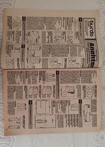 Burda Moden Almanca 1989 Ağustos Sayısı ve Türkçe Şablon Eki - Görsel 3