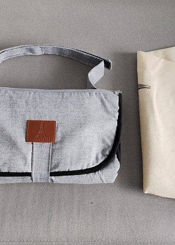 Parismom Gri Bebek Bakım Çantası - Görsel 2