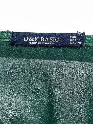 l Beden yeşil Renk Diğer Bluz %70 İndirimli.