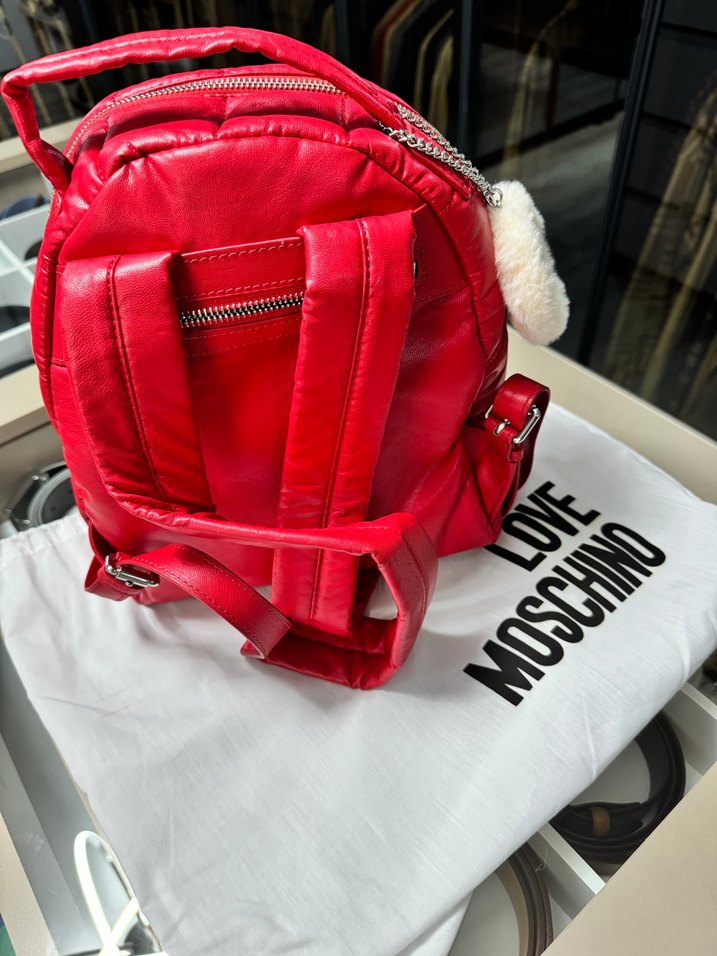 Kırmızı Kadın Sırt Çantası - Görsel 2