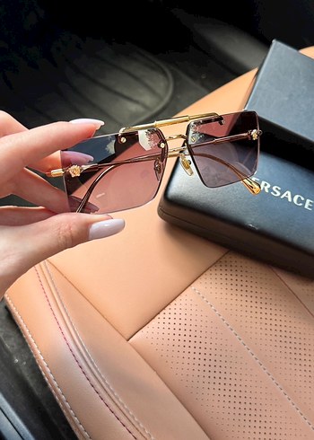 Versace Klasik Gold Tokalı Gözlük - Görsel 6