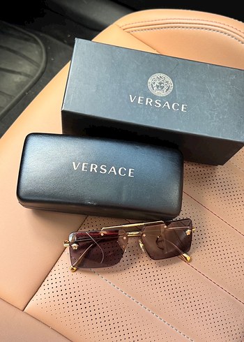Versace Klasik Gold Tokalı Gözlük - Görsel 5