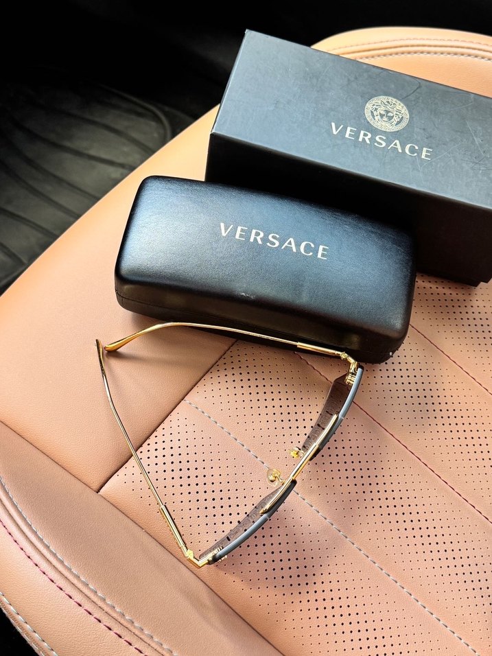 Versace Klasik Gold Tokalı Gözlük - Görsel 4