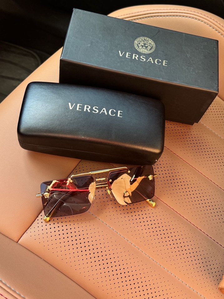 Versace Klasik Gold Tokalı Gözlük - Görsel 3