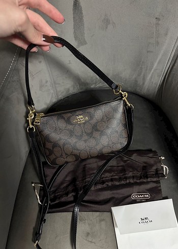 Coach Kahverengi Deri Kadın Çanta - Görsel 2