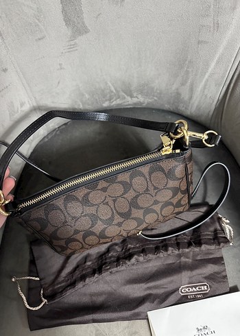 Coach Kahverengi Deri Kadın Çanta - Görsel 3