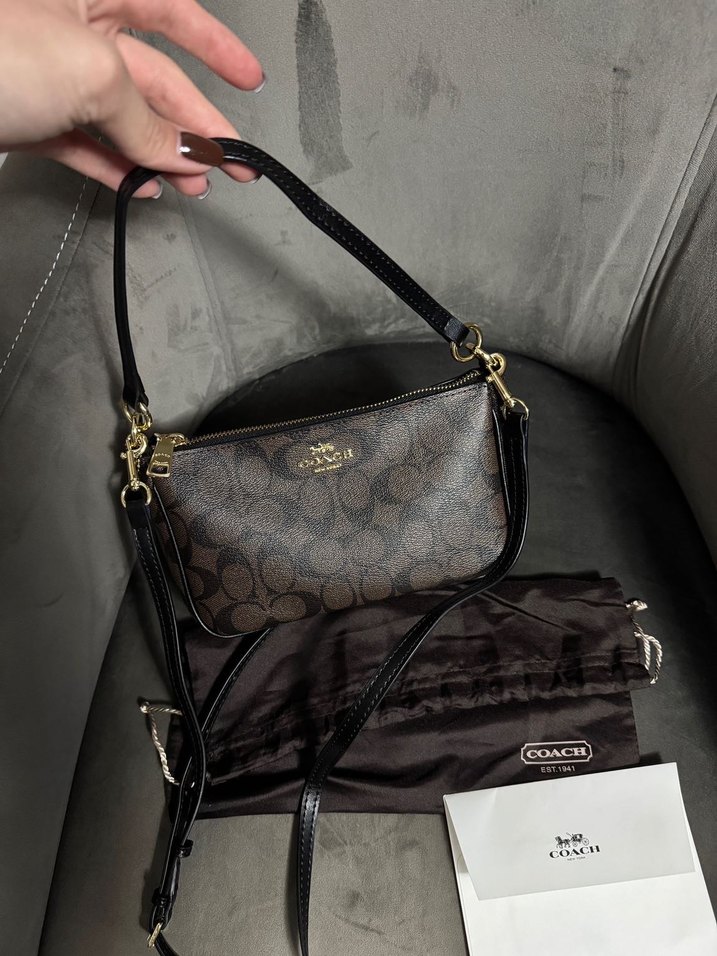 Coach Kahverengi Deri Kadın Çanta - Görsel 2