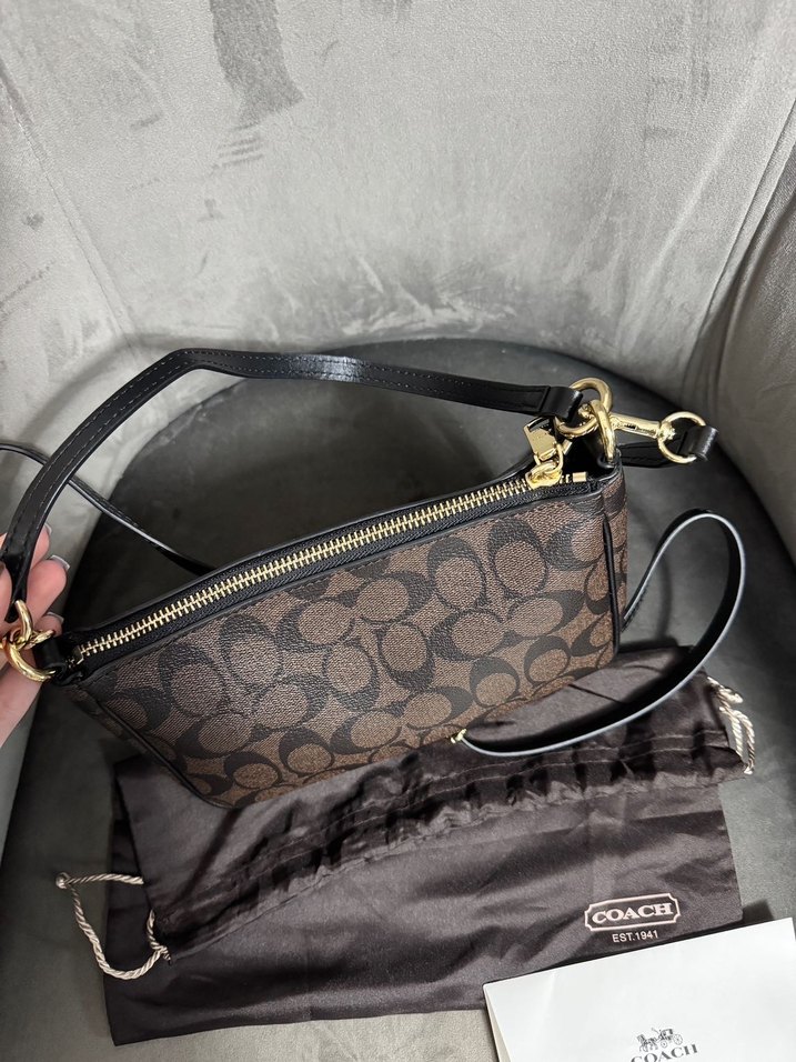 Coach Kahverengi Deri Kadın Çanta - Görsel 3