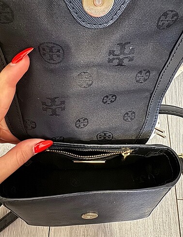  Beden siyah Renk Orjinal Tory Burch çanta