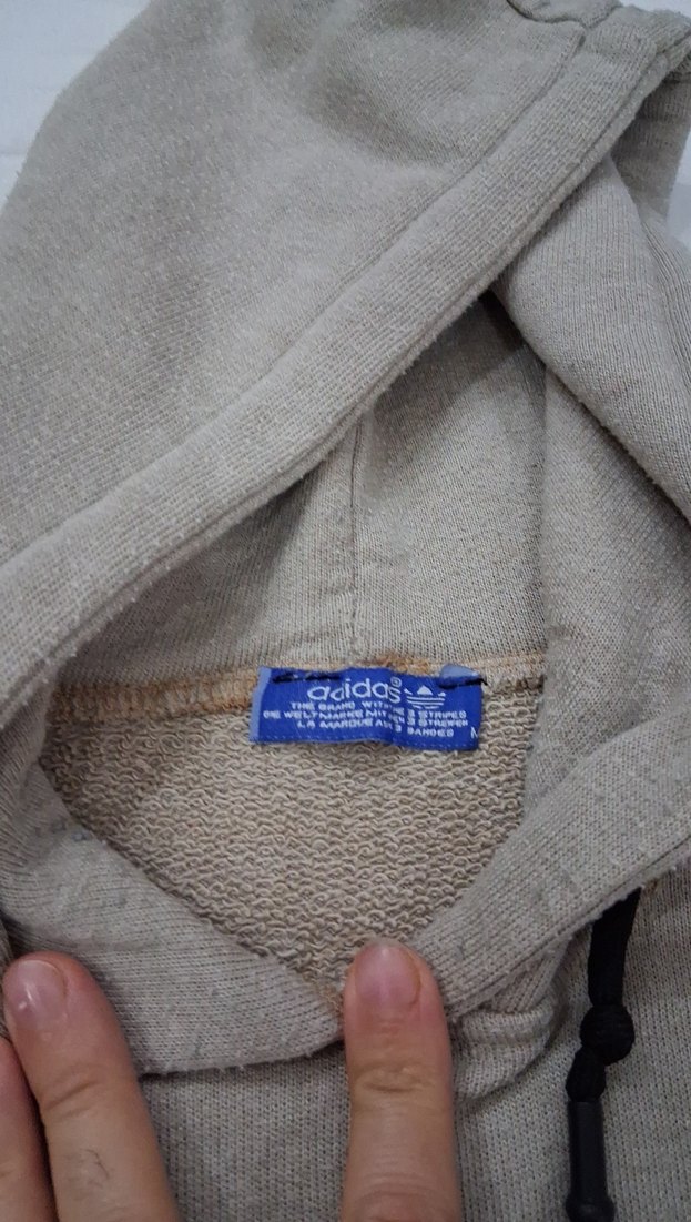 Gri Kapüşonlu Adidas Erkek Sweatshirt - Görsel 3