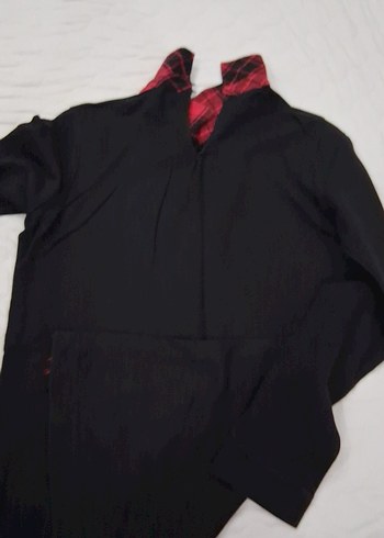 Kız Çocuk Siyah Boğazlı Sweatshirt - Görsel 2