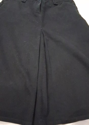 Kadın Siyah Midi Kot Pantolon - Görsel 2