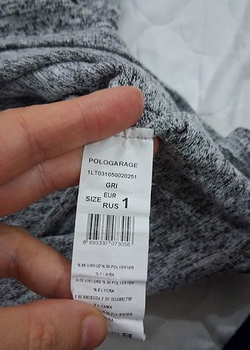 Gri Kadın Triko Midi Elbise - Görsel 2