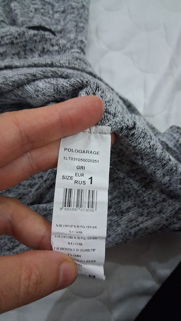 Gri Kadın Triko Midi Elbise - Görsel 2