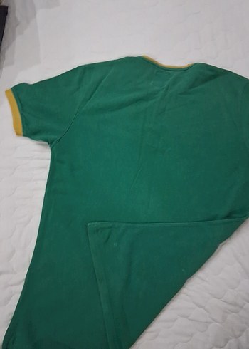 Düğmeli Kısa Kollu Yeşil Erkek Polo Tişört - Görsel 2