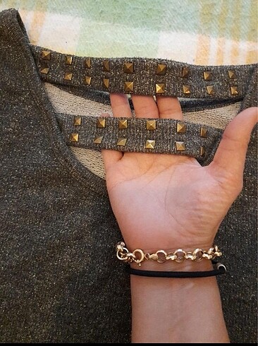 xl Beden Simli bluz