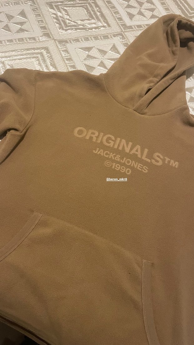 Jack & Jones Kahverengi Kapüşonlu Sweatshirt - Görsel 3