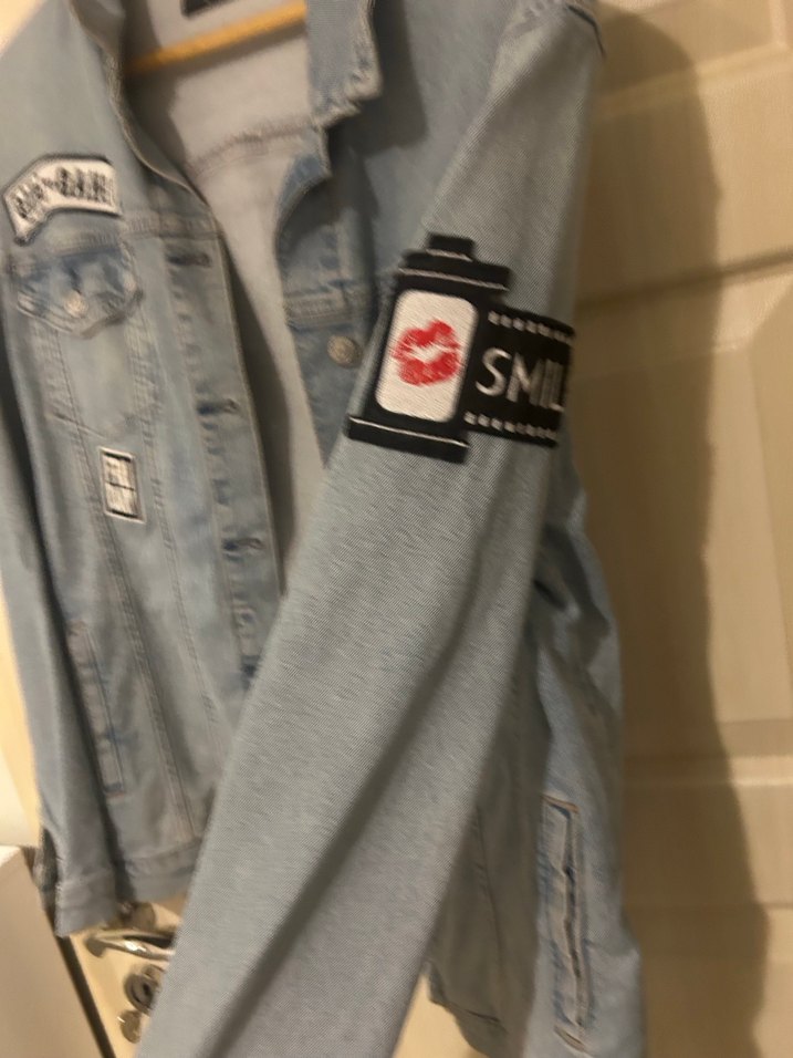 Gri Düğmeli Kadın Denim Ceket - Görsel 3