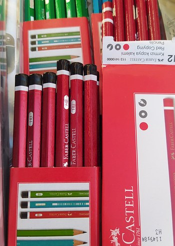 Faber Castell Kırmızı,Siyah Kursun Kalem