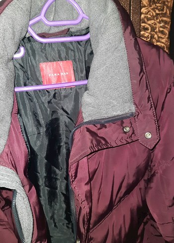 Bordo Kadın Kışlık Fermuarlı Mont DEFOSUZ YENIDEN FARKSIZ - Görsel 4