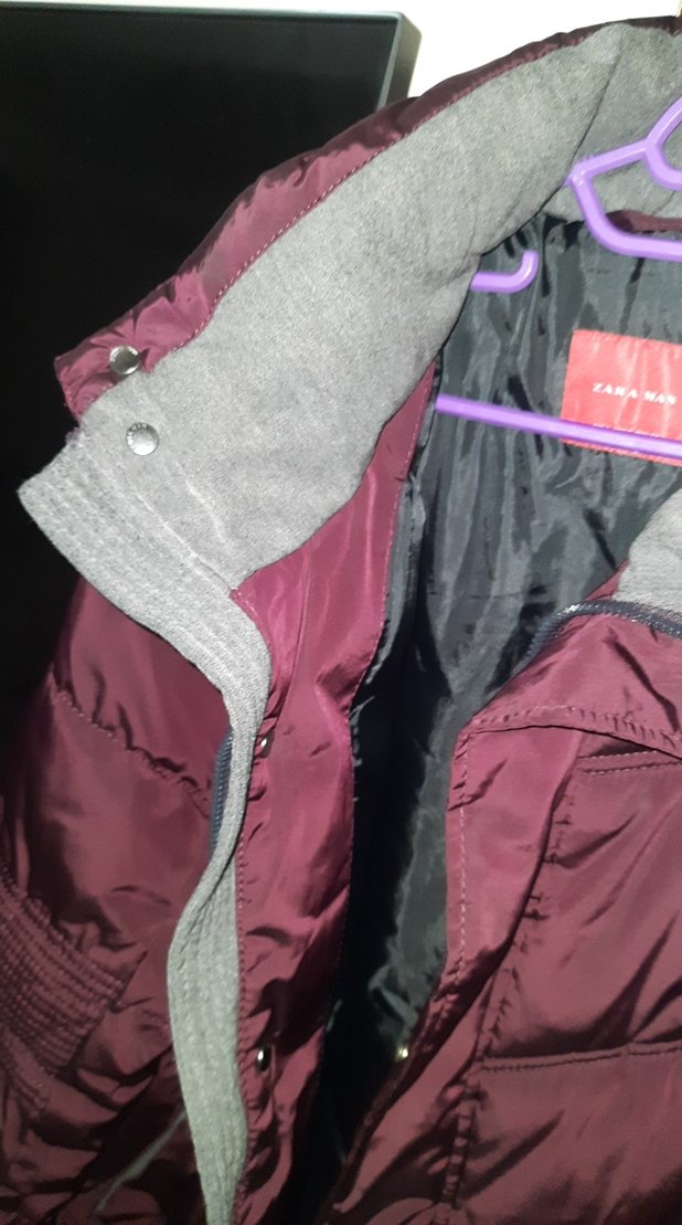 Bordo Kadın Kışlık Fermuarlı Mont DEFOSUZ YENIDEN FARKSIZ - Görsel 3