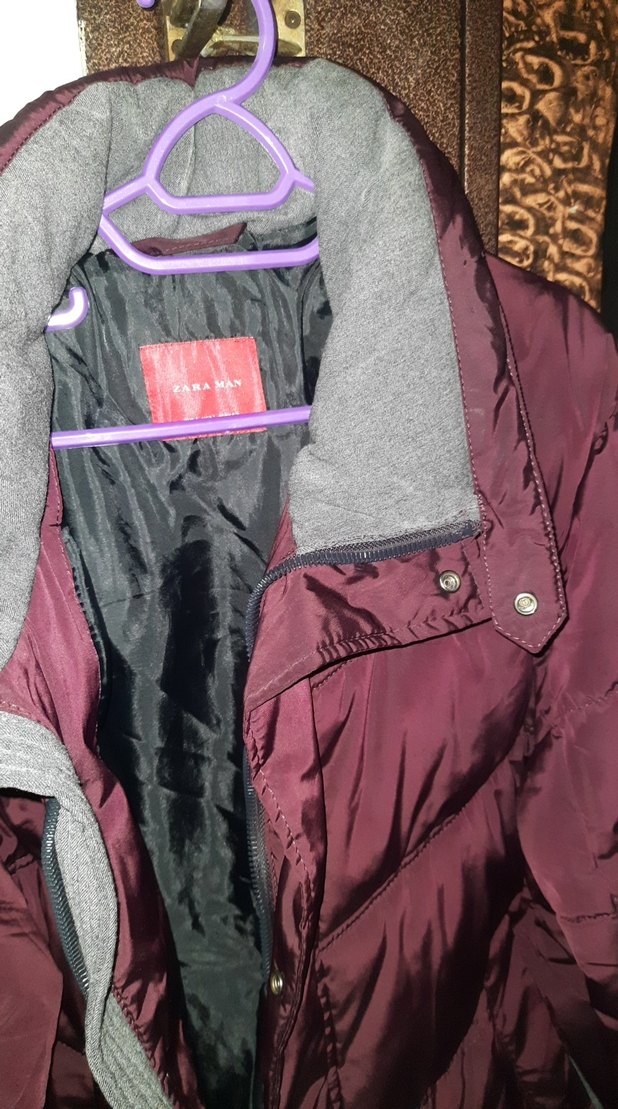 Bordo Kadın Kışlık Fermuarlı Mont DEFOSUZ YENIDEN FARKSIZ - Görsel 4