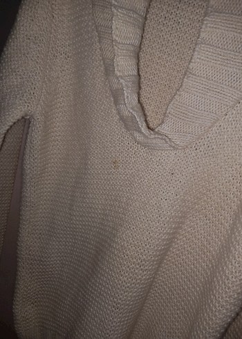 Bej Yumuşak Örgü Kadın Kazak - Görsel 4