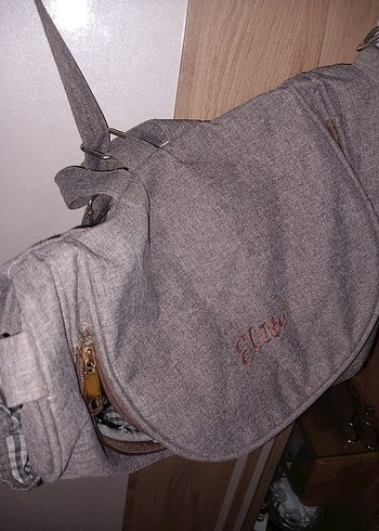 Gri Desenli Bebek Çantası - Görsel 6