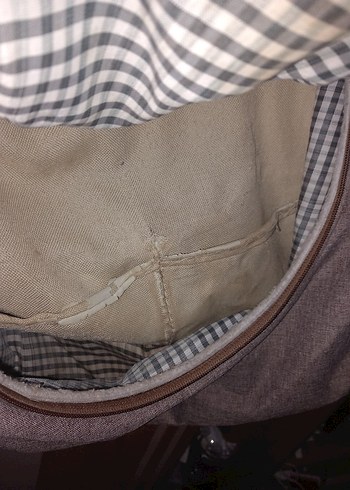 Gri Desenli Bebek Çantası - Görsel 7