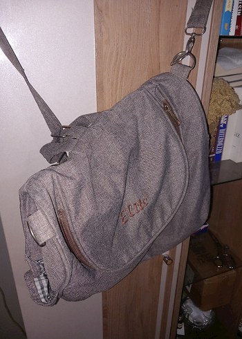 Gri Desenli Bebek Çantası - Görsel 3