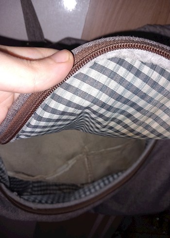 Gri Desenli Bebek Çantası - Görsel 8